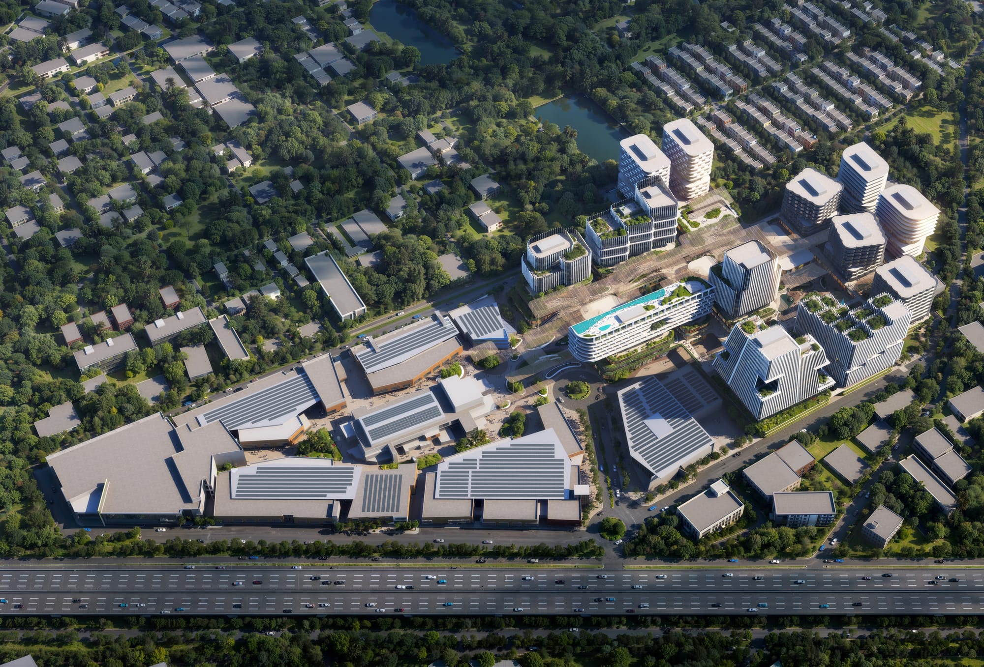 Master plan · aerial overview