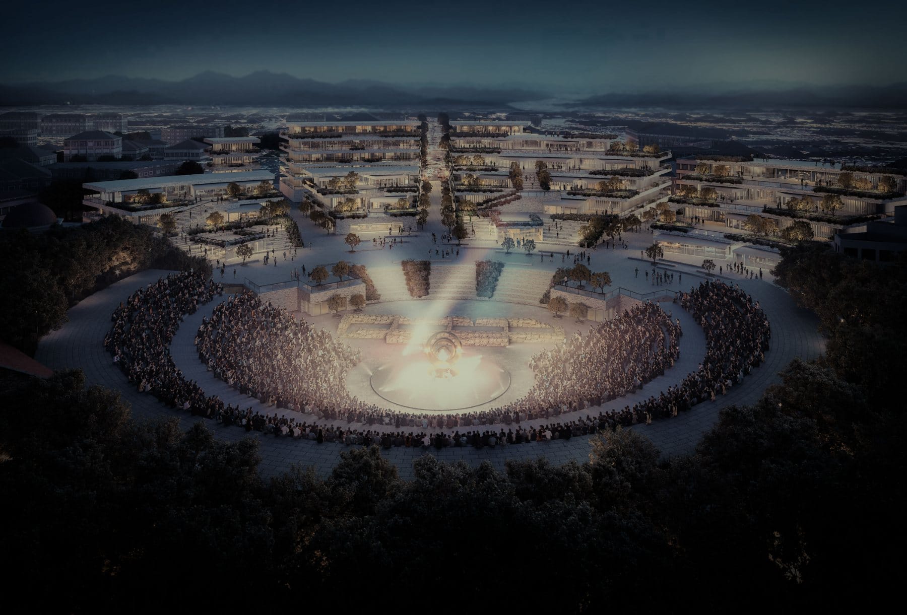 Historical context · excavation, restoration, and the 2004 Olympic torch ceremony