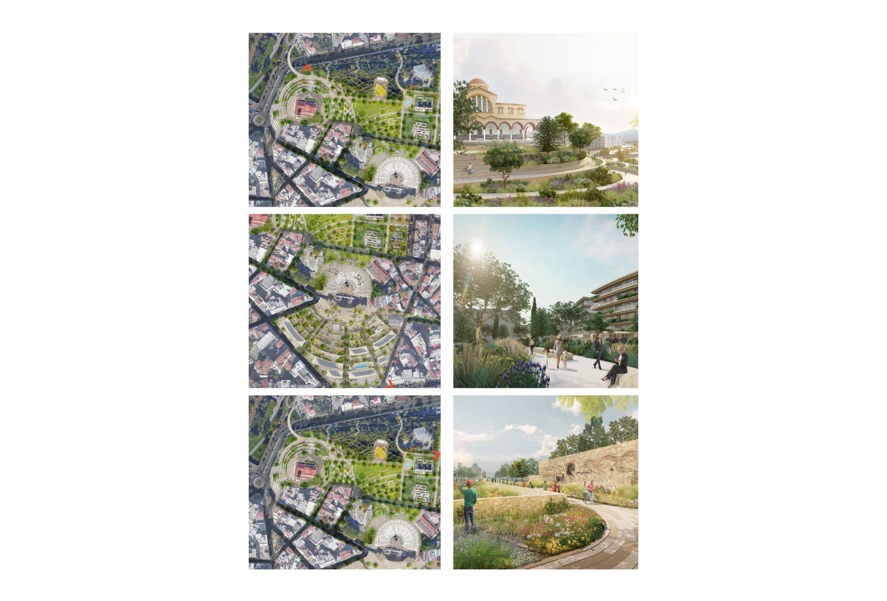 Garden archaeology · ancient walls re-emerged within the new descending landscape