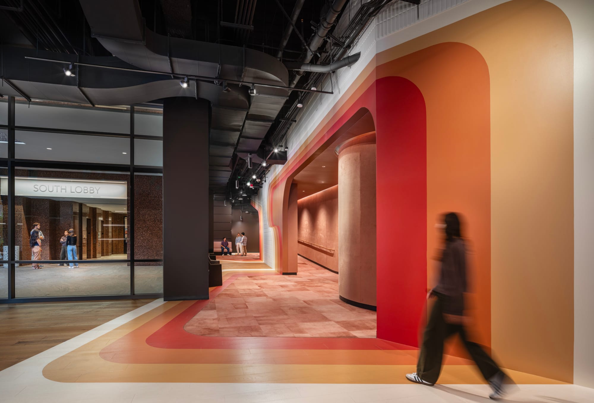 South lobby arcade
