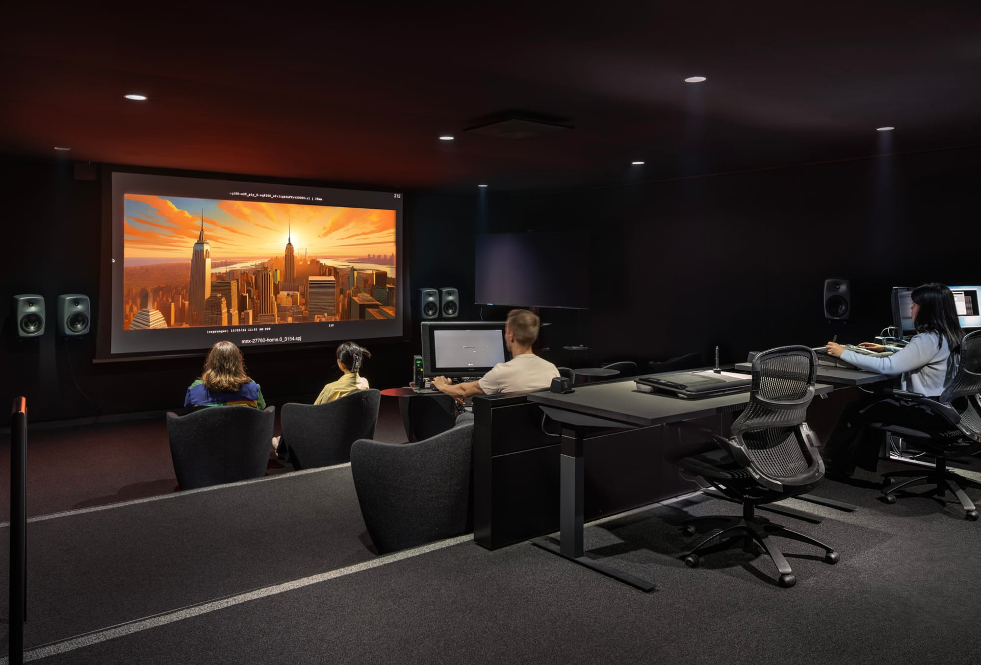Edit suite · review room