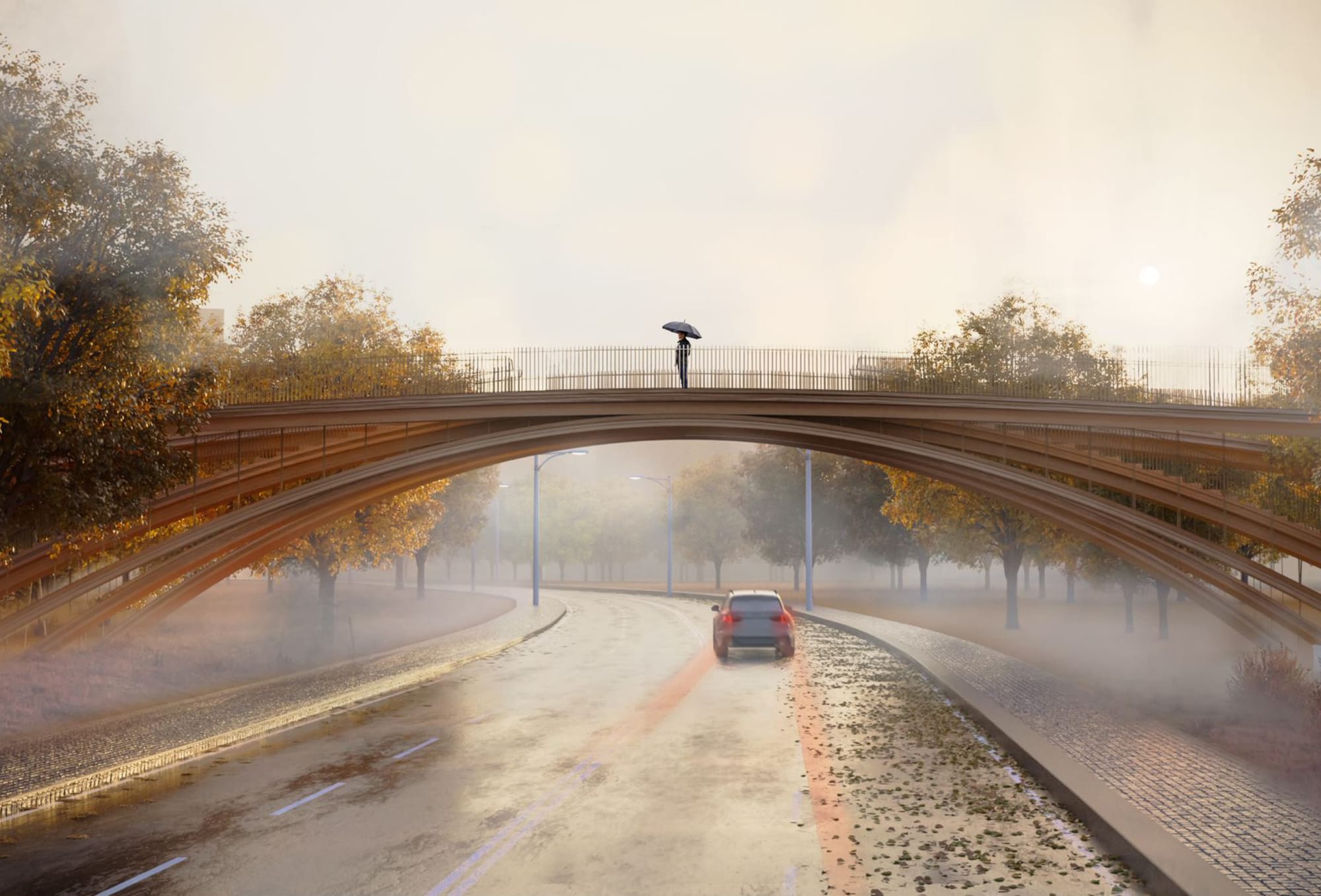 Bridge over Byala Cherkva Street