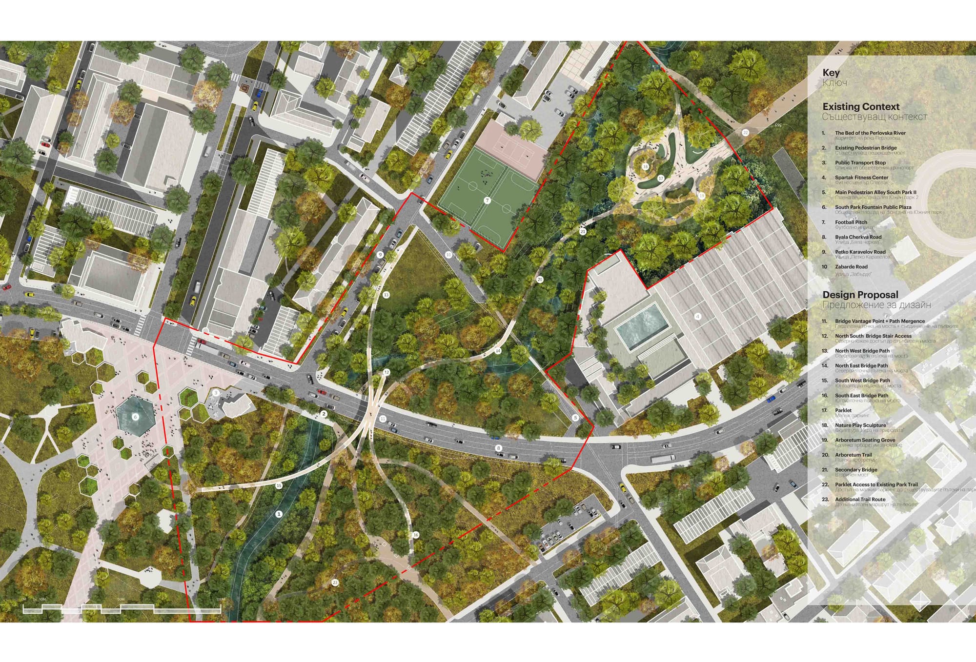 Site plan · existing context &amp; proposal