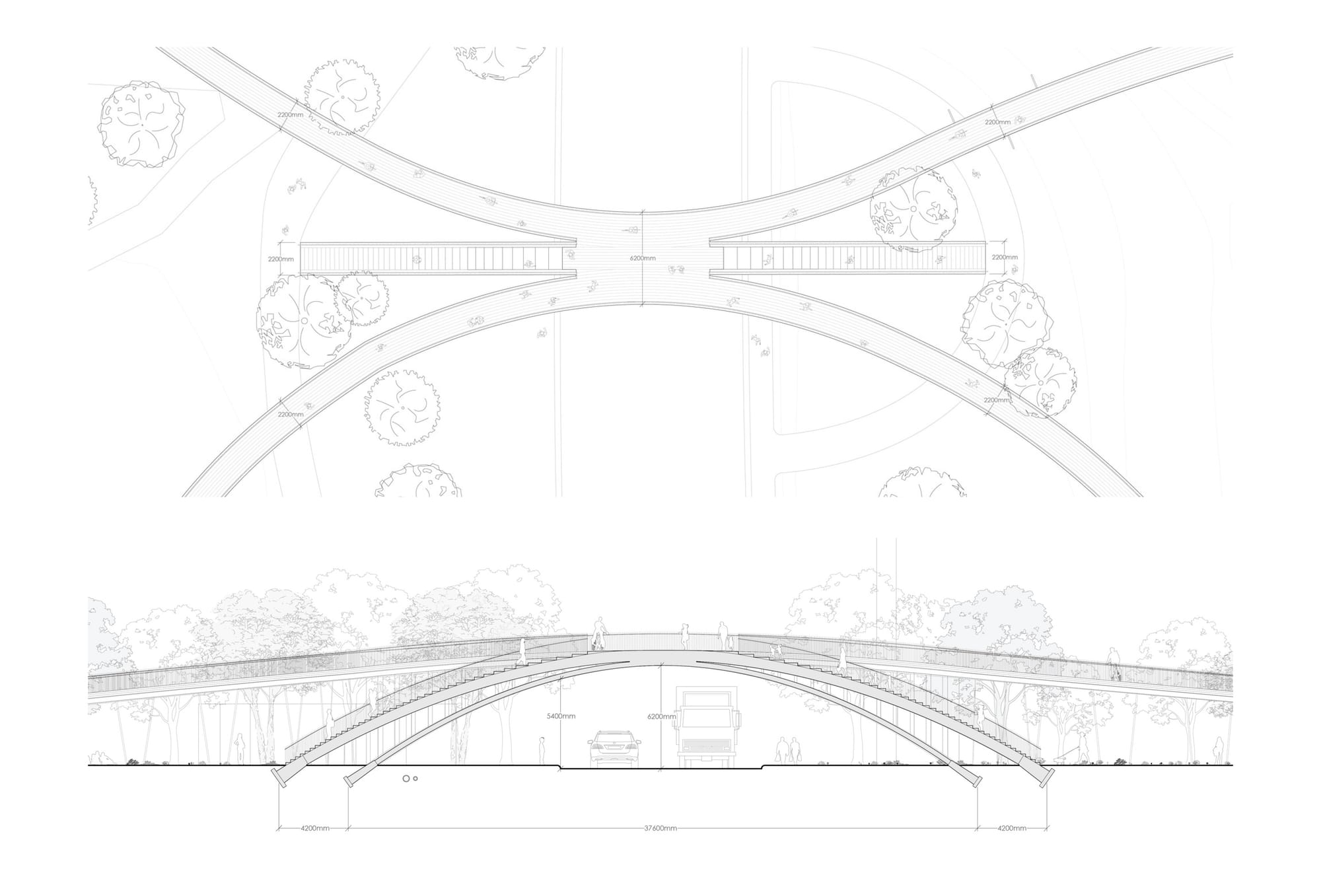 Plan &amp; elevation · dimensions