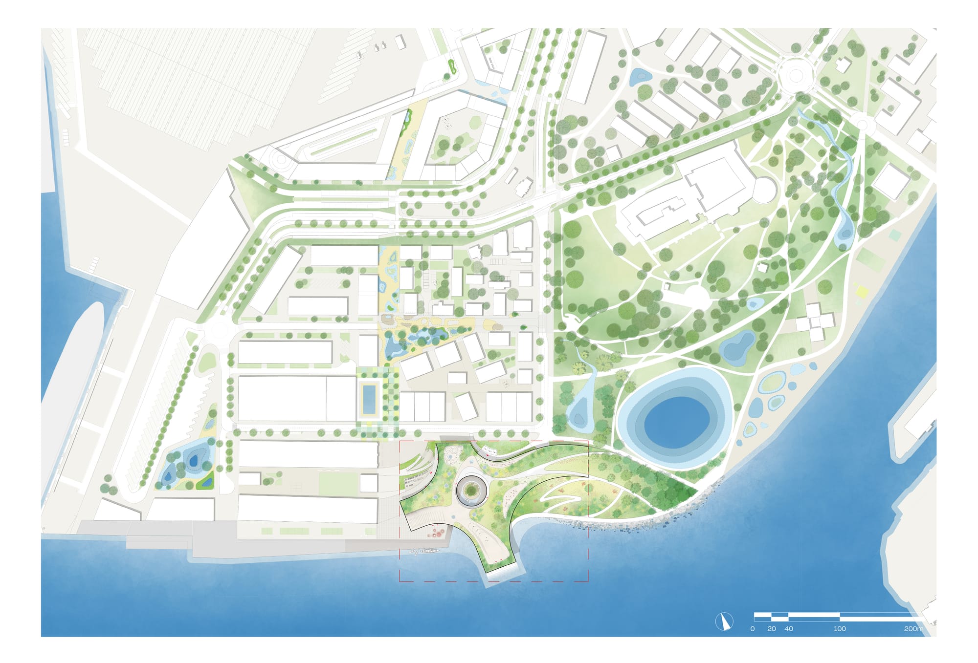 Site plan + elevation