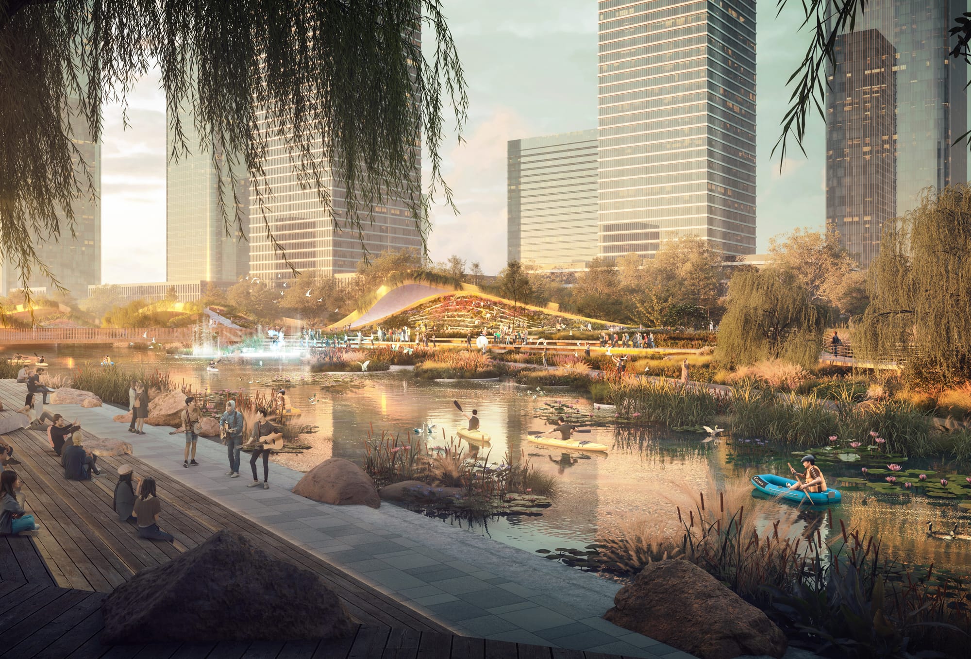 Experiential view · the canal waterfront experience