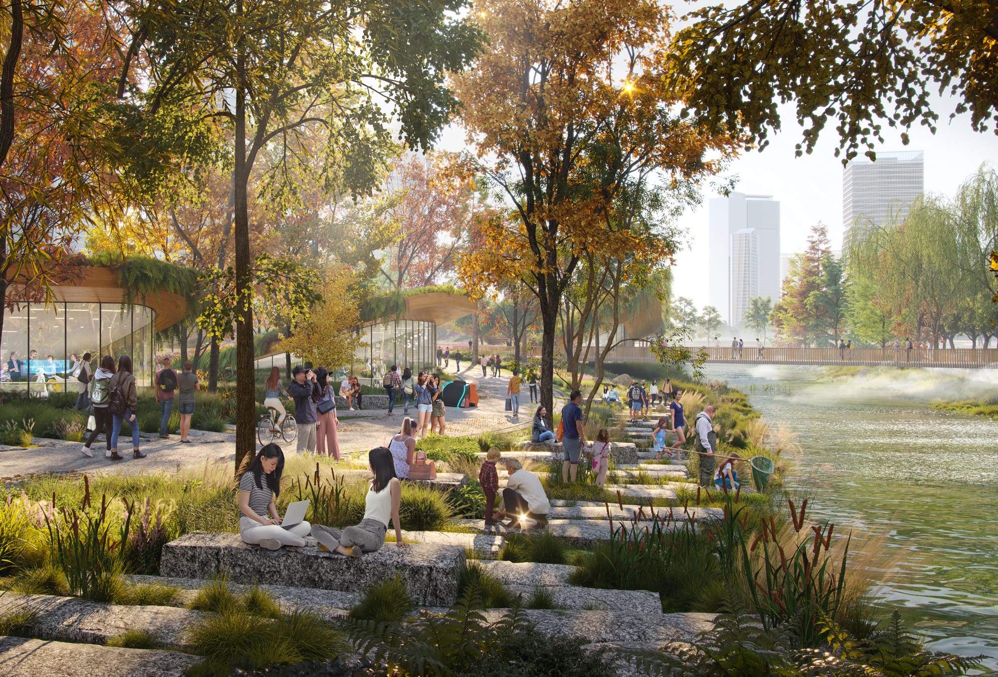 Experiential view · the canal waterfront experience