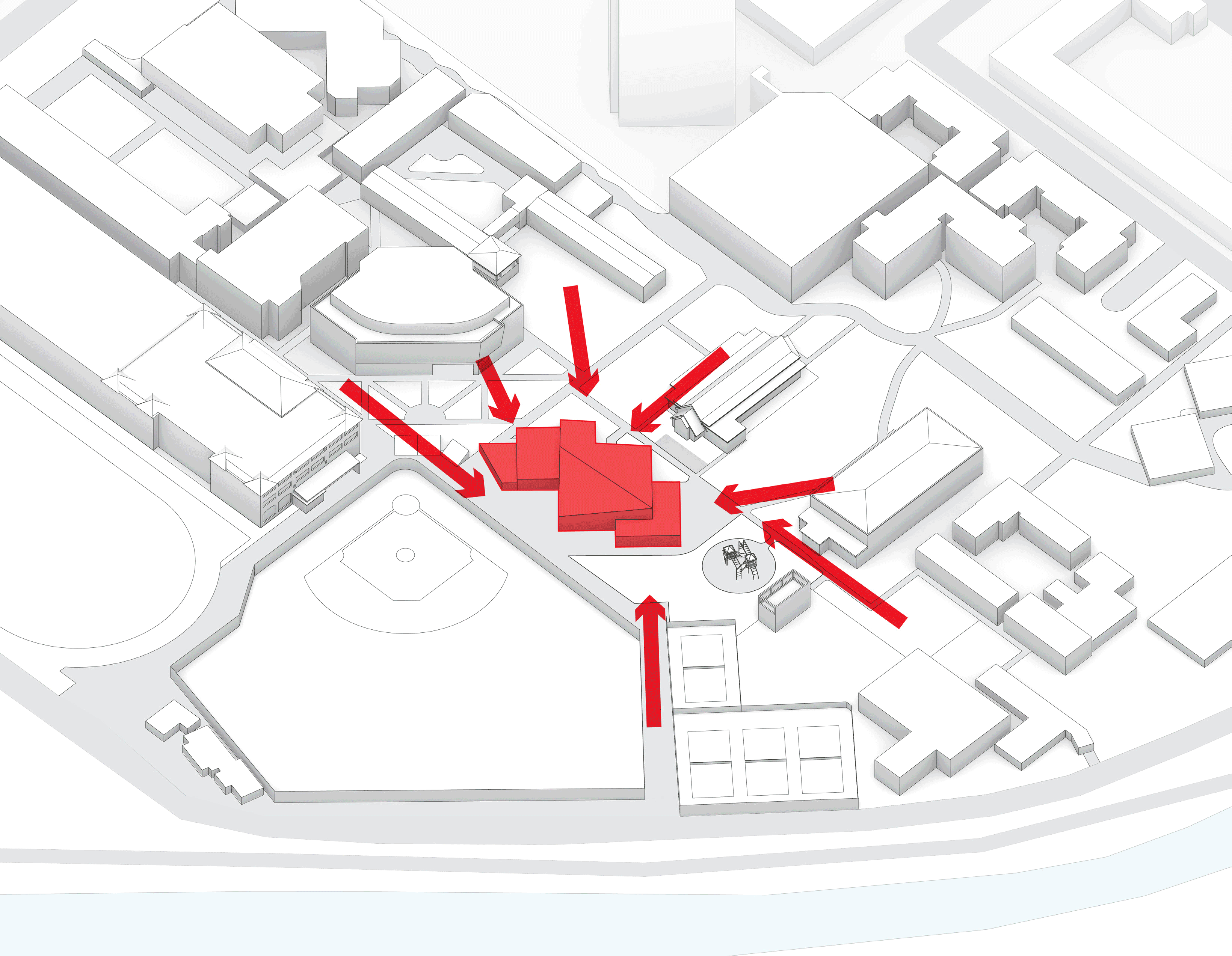 Site context · a conceptual argument for form, expereince and program